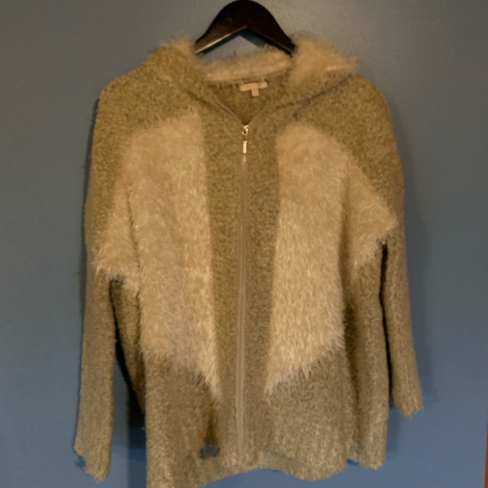 Morning Apple zip up cardi